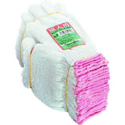 おたふく　7　トクボー　婦人軍手　袖色ピンク　1Dz (7)