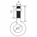 YAHATA　丸カンボルト　M6X30　1本入　1本 (YHIMKBT06030)