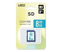 SDメモリーカード 8GB L-8SDH10-U1 1個