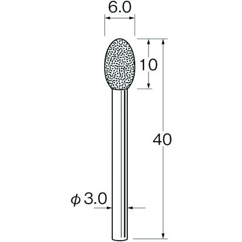 【期間限定!対象商品P2〜20倍】 リューター　軸付電着ボラゾン砥石N1760　1袋 (N1760)