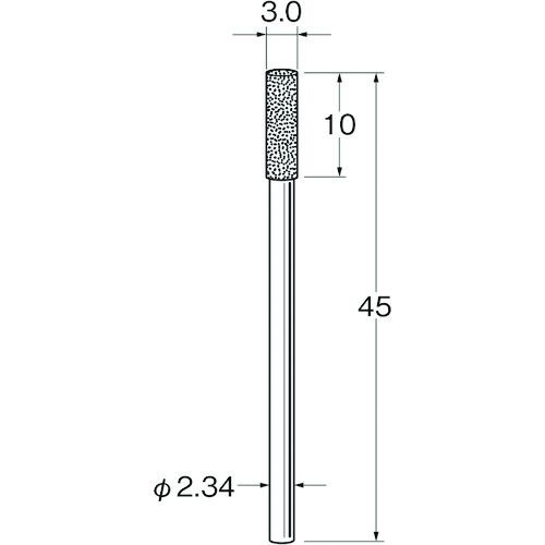 Rakuten - 【期間限定!対象商品P2〜20倍】 リューター　軸付電着ダイヤモンド砥石D1130　1袋 (D1130)