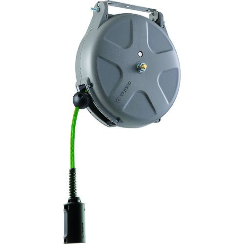 TRIENS　導電エアーホースリール　内径6．5×外径10mm　ホース全長10m　グレー　1台 (SHS210EA)
