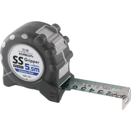 KOMELON SSグリッパー ステンレス 25mm幅 5.5m 1個 (KMC32S5525)