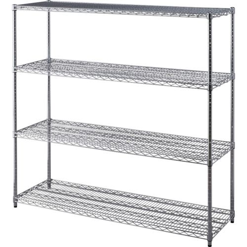 IRIS 537889 メタルラック［［R下］］ 高耐荷重棚板セット品 MRー1515JK シルバー 1台 (MR1515JK)