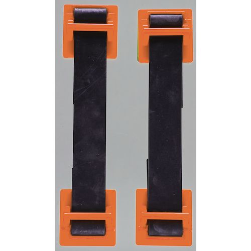 TRUSCO　地震対策　転倒防止ゴムベルト（2本入）オレンジ　1Pk (FPRBOR)