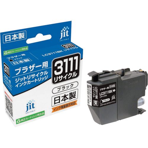【SS限定 38万商品以上10%OFF】 jit　ブラザー　LC3111BK対応　ジットリサイクルインク　JIT−B3111B　ブラック　1本 (JITB3111B)