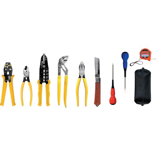【期間限定!対象商品P2〜20倍】 TTC　【トラスコ中山限定】電気工事士技能試験工具セット　10点セット　1S (TSE01ST)
