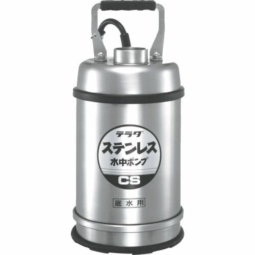 TERADA ステンレス水中ポンプ （SUS304）底水用 0．4kw 全揚程最高11m 1台 (CS400TL50HZ)
