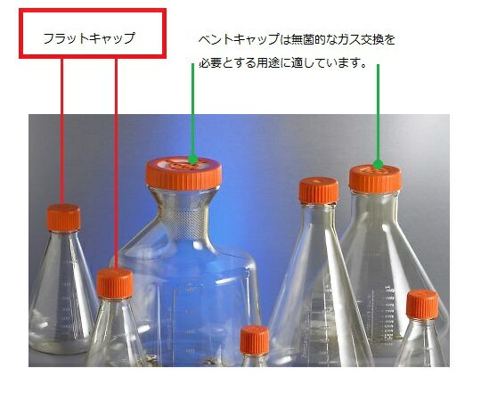 【期間限定!対象商品P2〜20倍】 三角フラスコ バッフル無し 500mL 25個入 431145 1箱(25個入)