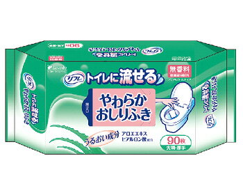 リフレ トイレに流せるやわらかおしりふき / 92078 90枚入 1個