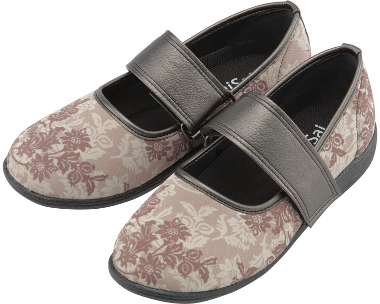 SaiSai〜フラワープリント〜 W941 婦人用 / 23.0cm クラシックベージュ 1足