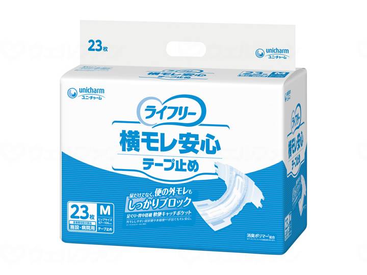 サイズ・重量 重量- コメント 足ぐりからモレる軟便をしっかりキャッチ 材質・原材料 - 規格 23枚入 規格詳細 ○サイズ：ヒップ67〜106cm ○吸水量：600cc（約4回分）23枚/4袋/ケースサイズ・重量 重量- コメント 足ぐりからモレる軟便をしっかりキャッチ 材質・原材料 - 規格 23枚入 規格詳細 ○サイズ：ヒップ67〜106cm ○吸水量：600cc（約4回分）23枚/4袋/ケース