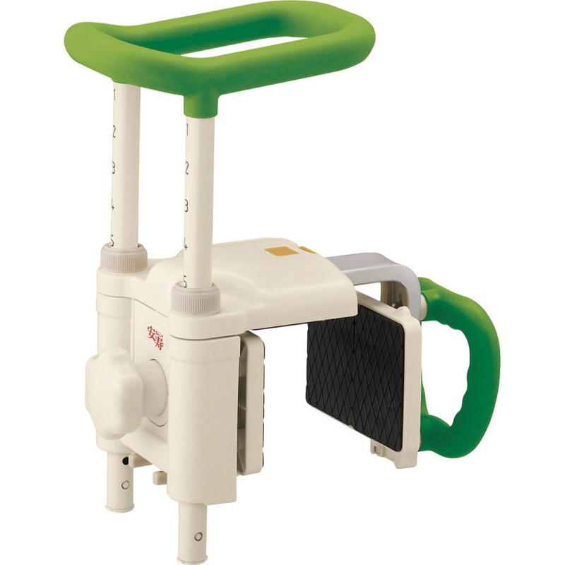 高さ調節付浴槽手すり UST-200N グリーン536-619