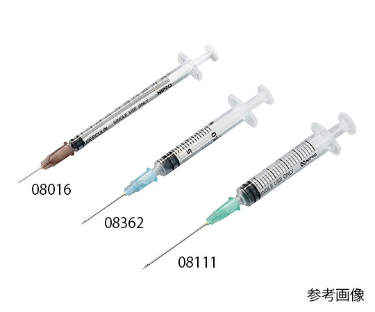 【期間限定!対象商品P2〜20倍】 シリンジ(針付き) 1mL(ショート予防接種用) 25G 1(25mm) RB 100本入 8365 1箱(100本入)