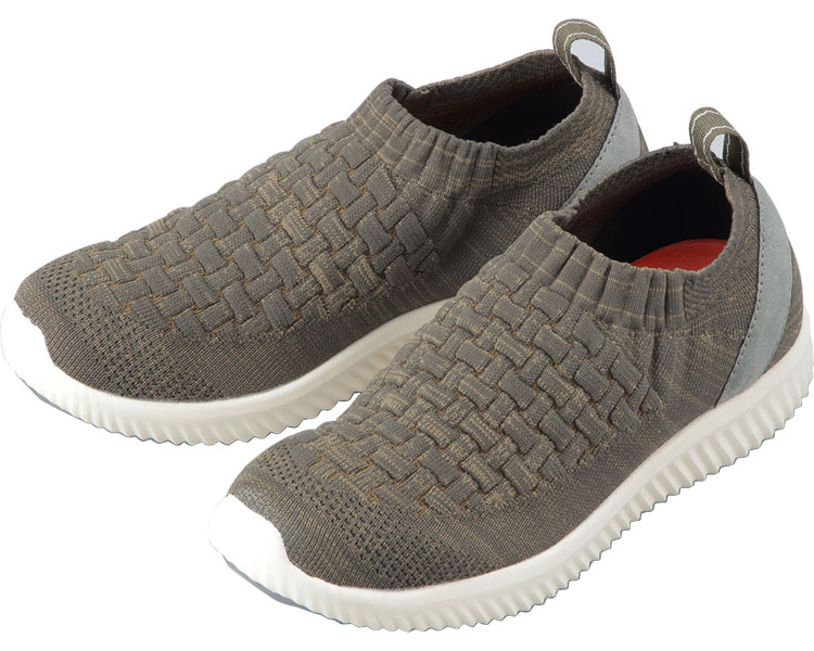 SaiSaiストレッチニットスニーカー WG140 男女兼用 / S カーキ 1足