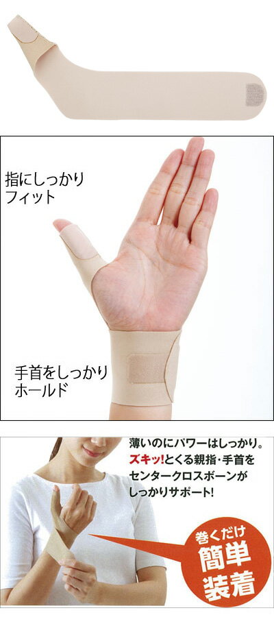 【期間限定!対象商品P2〜20倍】 お医者さんの手首サポーターFit / AP-434719 S ベ...