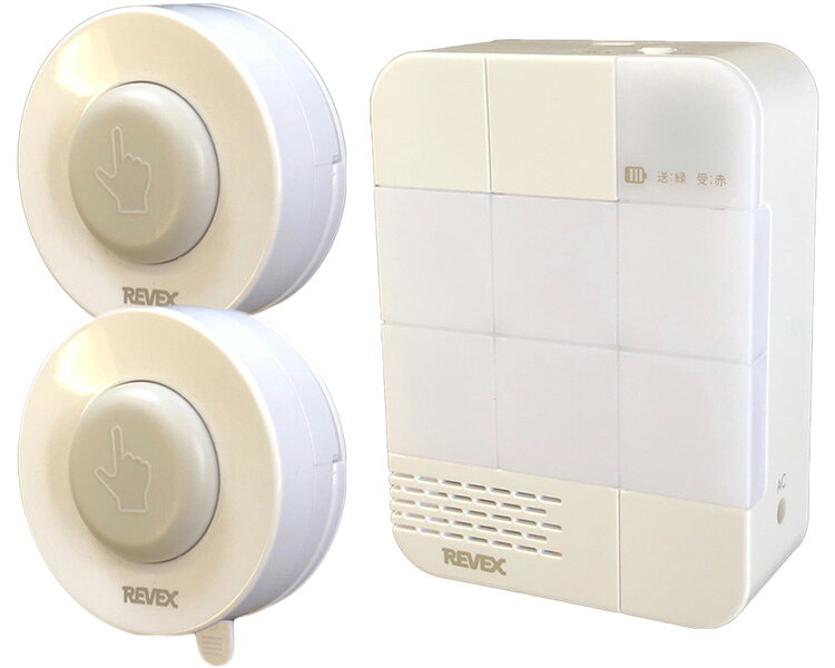 その他 その他 ・6ヶ所の色分けで呼ばれた場所が一目で分かる。・64音の豊富な着信音や音声でお知らせ。・送信機は雨や水のかかる場所でも使用可能。・送信機2台付き。・受信時に光るのは1ヶ所です。 ●サイズ／送信機：幅6×長さ7×厚さ2.7cm...