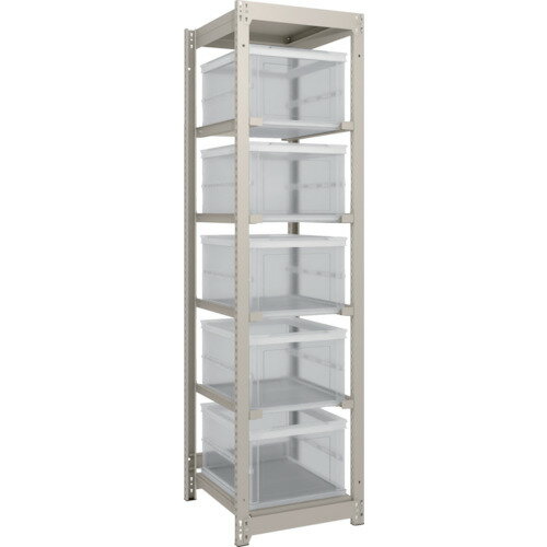 TRUSCO　スチールラック　M1．5型　オリコン保管タイプ　H1800XW430XD595　TSK−О40B透明X5個付　1台 (M..