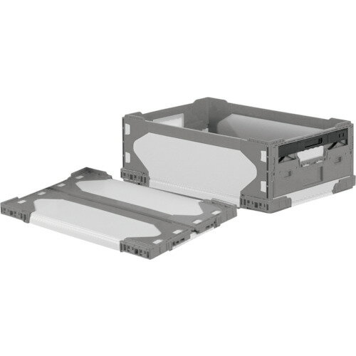 RISU　リットハイブリッド折りたたみコンテナ　611587　LT−RS−SS26グレー／グレー525×350×181　1個 (LT..