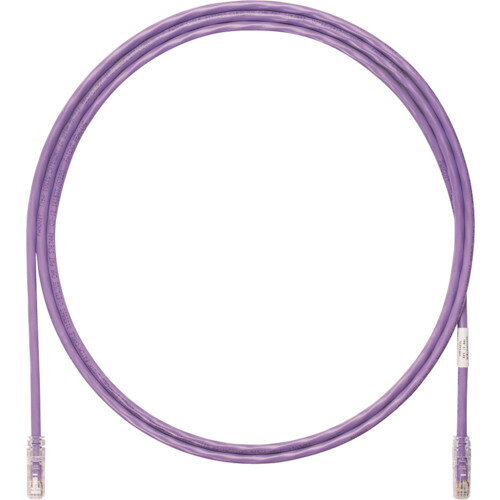 【期間限定!対象商品P2〜20倍】 PANDUIT　カテゴリ6A　UTPパッチコード　24AWG単線　ケーブル径：Φ6．4mm　3m　紫　UTP6AX3MVL　1本 (UTP6AX3MVL)