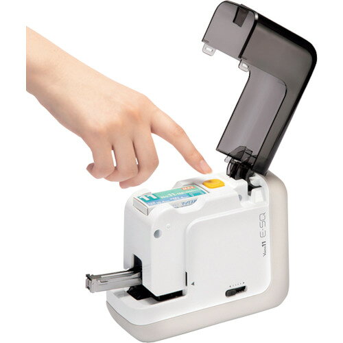 福祉用具のバリューケアの【期間限定!対象商品P2〜20倍】 MAX　ポータブル電動ホッチキス　バイモ11　E−SQ　（アダプタなし）　1台 (BH11F)｜アングル3