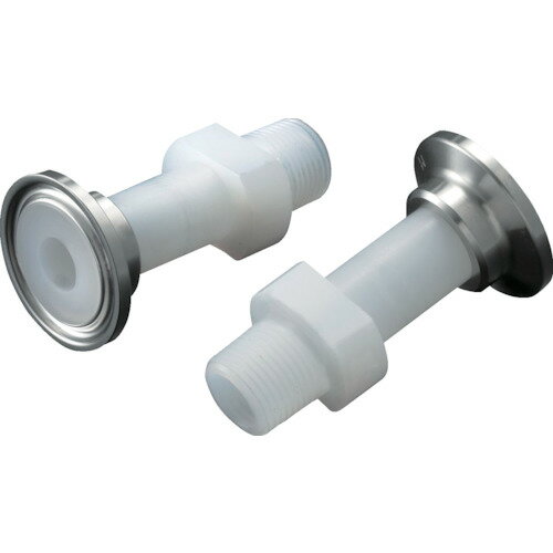 フロンケミカル フッ素樹脂（PFA）ヘルール×おねじジョイントR3／8 1個 (NR2118002)