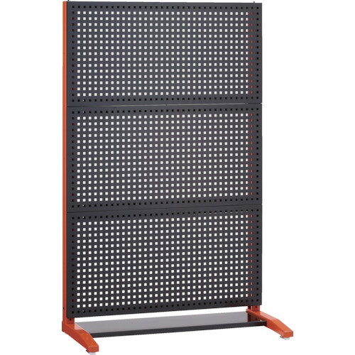TRUSCO UPR型パンチングラック H1450 黒オレンジ 1台 (UPR33000BK)