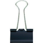 特長:●ダブルクリップです。 仕様:●色：ブラック●とじ枚数：コピー用紙約90枚●サイズ種別：中●口幅：25mm 材質／仕上:●スチール特長:●ダブルクリップです。 仕様:●色：ブラック●とじ枚数：コピー用紙約90枚●サイズ種別：中●口幅：25mm 材質／仕上:●スチール