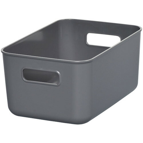 ヒマラヤ化学　1386　やわらかBOX／スリム浅型　ダークグレー　179×259×120　1個 (138655)