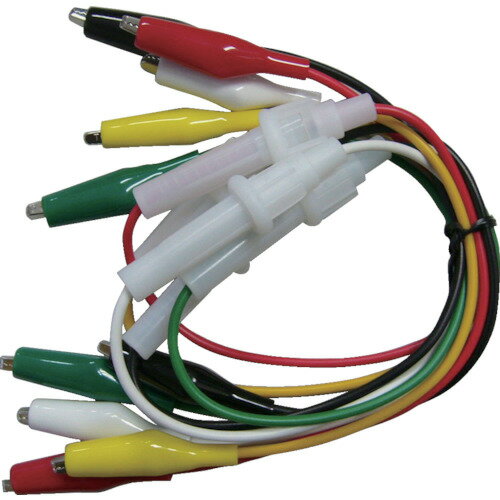 テイシン　ヒューズホルダー付テストリード（シールドクリップM両端付）　1袋 (TLA19)