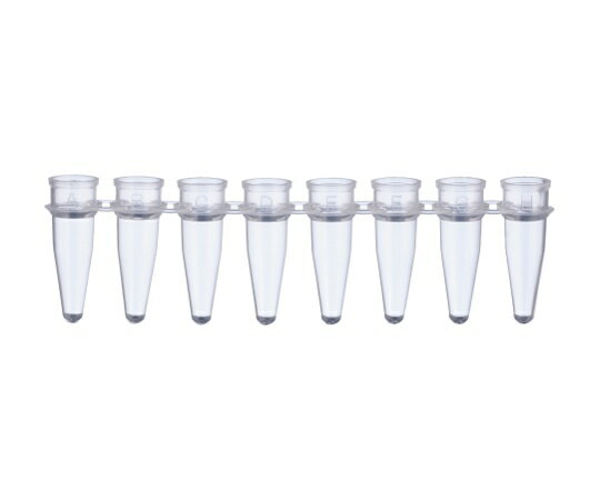  0.2mL PCR8連チューブ+8連フラットキャップ セット 137-531C 1箱(120ストリップ入)