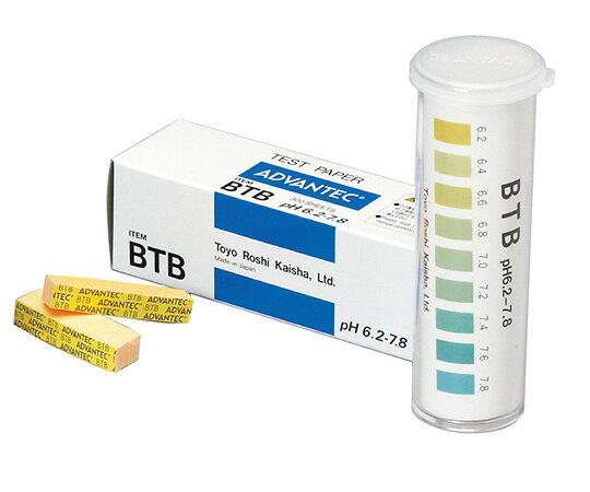【期間限定!対象商品P2〜20倍】 pH試験紙 瓶入りタイプ BTB 08001100 1箱(50枚×6個入)