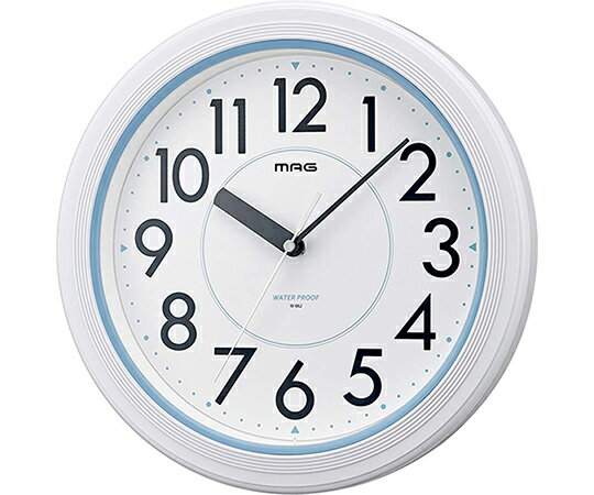 アナログ表示掛け時計 アクアガード ホワイト W-662 WH-Z 1個