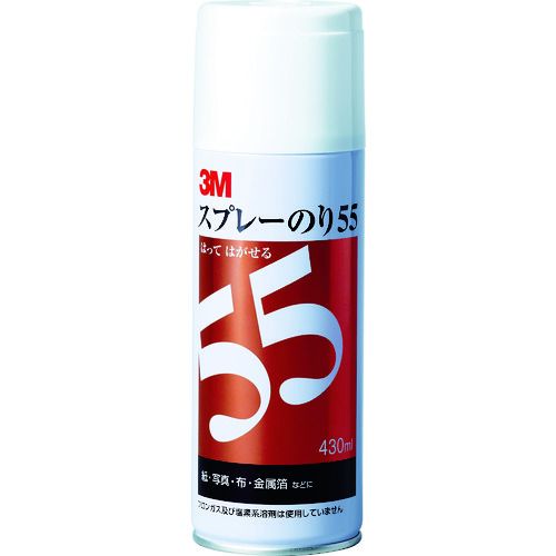 特長:●スプレーするだけで貼ったり、はがしたり位置移動は思いのままです。●うすい材料の接着に適しています。●スプレー粒子がこまかく、うす紙もきれいに仕上げます。 用途:●印刷物、写真、布の貼り付け。●印刷物カンプ、版下製作、各種レイアウト。●掲示物の短期間の貼り付け。 仕様:●色：白●容量(ml)：430●標準重ね塗り回数：1回 仕様2:●標準塗布可能面積：12［［M2］］●スプレータイプ●1液性 材質／仕上:●主成分:アクリルゴム、イソヘキサン 注意:●この商品は、一般消費者様向けの製品ではない為、表示や取扱説明書等が一般消費者様向けに表記・同梱されておりません。特長:●スプレーするだけで貼ったり、はがしたり位置移動は思いのままです。●うすい材料の接着に適しています。●スプレー粒子がこまかく、うす紙もきれいに仕上げます。 用途:●印刷物、写真、布の貼り付け。●印刷物カンプ、版下製作、各種レイアウト。●掲示物の短期間の貼り付け。 仕様:●色：白●容量(ml)：430●標準重ね塗り回数：1回 仕様2:●標準塗布可能面積：12［［M2］］●スプレータイプ●1液性 材質／仕上:●主成分:アクリルゴム、イソヘキサン 注意:●この商品は、一般消費者様向けの製品ではない為、表示や取扱説明書等が一般消費者様向けに表記・同梱されておりません。