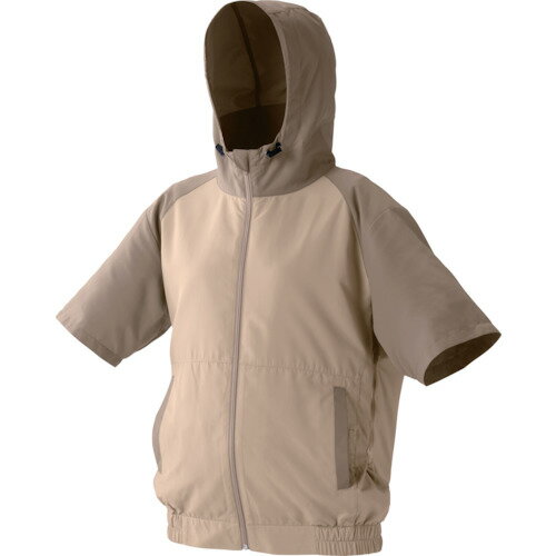 特長:●コントローラー式で操作しやすいです。●ファンで湿気や熱気を放出する高機能ウェアです。●自然な風で、長時間使っても体が疲れにくいリズム風モードを搭載しています。●膨らみ防止機能として、服のサイドのスナップボタンを留めて、気になる膨らみを調整できます。●ファンは薄型で体にあたりにくく、音も控えめです。 用途:●物流、運送業、学校、病院、施設などでの暑さ対策に。 仕様:●色：ベージュ●サイズ：M●着丈(cm)：66●胸囲(cm)：120●肩幅(cm)：49●袖丈(cm)：24●裾回り(cm):88 仕様2:●定格容量：6700mAh●充電時間：約5時間●風量：3段階●使用可能時間：約12時間（強）、約25時間（弱）●膨らみ防止機能付き 材質／仕上:●ポリエステル100％ セット内容／付属品:●ファン●コントローラー付ケーブル●モバイルバッテリー●バッテリー用ケーブル●ウェア本体特長:●コントローラー式で操作しやすいです。●ファンで湿気や熱気を放出する高機能ウェアです。●自然な風で、長時間使っても体が疲れにくいリズム風モードを搭載しています。●膨らみ防止機能として、服のサイドのスナップボタンを留めて、気になる膨らみを調整できます。●ファンは薄型で体にあたりにくく、音も控えめです。 用途:●物流、運送業、学校、病院、施設などでの暑さ対策に。 仕様:●色：ベージュ●サイズ：M●着丈(cm)：66●胸囲(cm)：120●肩幅(cm)：49●袖丈(cm)：24●裾回り(cm):88 仕様2:●定格容量：6700mAh●充電時間：約5時間●風量：3段階●使用可能時間：約12時間（強）、約25時間（弱）●膨らみ防止機能付き 材質／仕上:●ポリエステル100％ セット内容／付属品:●ファン●コントローラー付ケーブル●モバイルバッテリー●バッテリー用ケーブル●ウェア本体