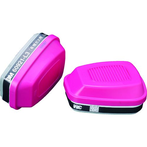 3M　有機ガス用吸収缶　L3ろ過材付き　60921−L3　2個入り　1組 (60921L3)