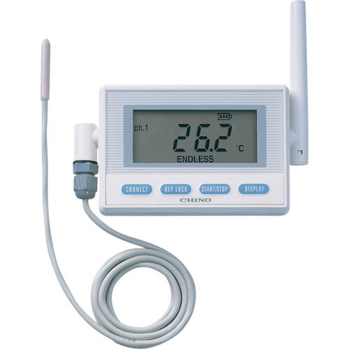 CHINO 監視機能付き無線ロガー 送信器 サーミスタ外付けモデル リード3M 1個 (MD8001300)