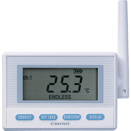 CHINO　監視機能付無線ロガー　送信器　サーミスタ内蔵（専用バッテリ）　1個 (MD8200N00)
