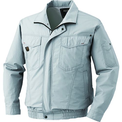 空調服　【今期完売】綿薄手タチエリウェアのみ　シルバー　4L　1着 (KU91400C06S6)