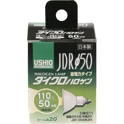 ELPA　電球（ハロゲン球）　省電力ハロゲン　JDR110V40WLM／K　明るさ540lm　1個 (G166NH)
