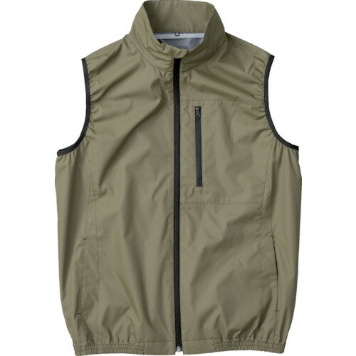 空調服　遮熱タチエリ空調ベスト　カーキグリーン　4L　1着 (KU92140G60S6)