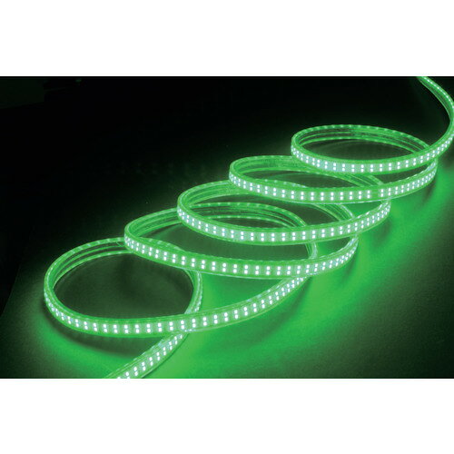 特長:●使用場所に合わせてフレキシブルに曲げられるLED照明です。●赤色と緑色で誘導灯や現場の注意喚起などエリア区分けに最適です。●屈曲に強く、安心して使用できます。 用途:●トンネル工事の仮設灯に誘導灯にエレベーター工事などに。 仕様:●明るさ(lm)：578 仕様2:●1mあたりの全光束：578Lm●最大50mまで連結点灯可能●屈曲に強い、優れた耐久性●メンテナンス可能●持ち運びに便利な収納袋付（セットタイプに付属） セット内容／付属品:●単体（テープライトのみです）特長:●使用場所に合わせてフレキシブルに曲げられるLED照明です。●赤色と緑色で誘導灯や現場の注意喚起などエリア区分けに最適です。●屈曲に強く、安心して使用できます。 用途:●トンネル工事の仮設灯に誘導灯にエレベーター工事などに。 仕様:●明るさ(lm)：578 仕様2:●1mあたりの全光束：578Lm●最大50mまで連結点灯可能●屈曲に強い、優れた耐久性●メンテナンス可能●持ち運びに便利な収納袋付（セットタイプに付属） セット内容／付属品:●単体（テープライトのみです）