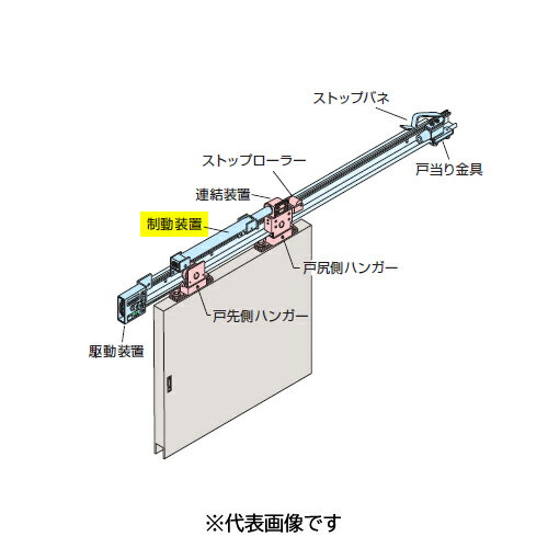 ニュースター 引戸クローザ5型用 制動装置 L=550 1 台