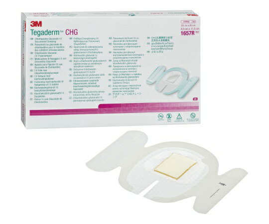 テガダーム(TM) CHGドレッシング 8.5cm×11.5cm 1657R 1箱(25枚入)