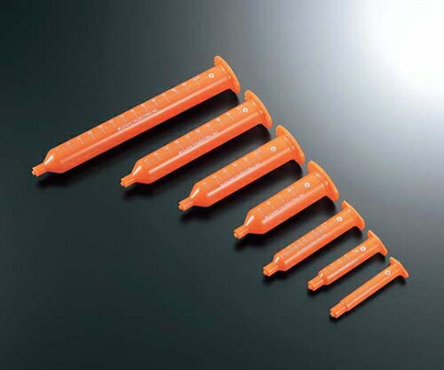 【期間限定!対象商品P2〜20倍】 目盛付UVブロックシリンジ 70mL PSY-70FU-OR-M 1パック(50本入)