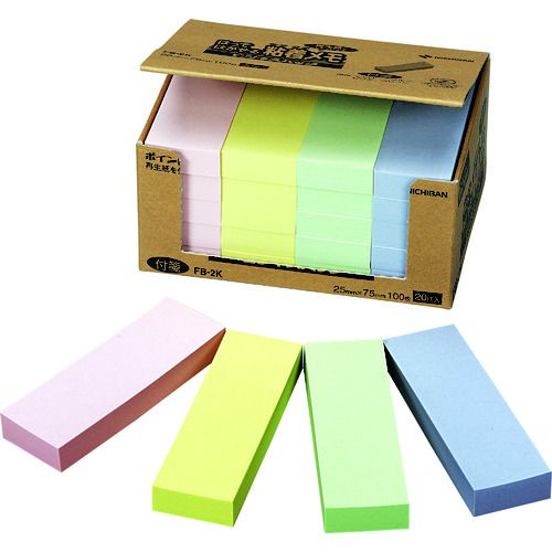 Label Paper - 【期間限定!対象商品P2〜20倍】 ニチバン　ふせん　ポイントメモFB−2K　25mmX75mm　1個 (FB2K)