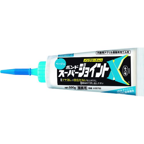 特長:●つや消しタイプです。●フィルム容器で押し出し性良好です。●防カビ剤入りです。●ノンブリードタイプです。●日本接着剤工業会 JAIA　F☆☆☆☆ 4VOC基準適合品です。 用途:●壁紙のはがれ防止用。●天井・壁面のコーナー部分のコーキングに。●下地のスキマ、凹凸補修に。 仕様:●色：ベージュ●容量(g)：500 仕様2:●つや消しタイプ●使用温度範囲：2℃〜40℃ 材質／仕上:●アクリル樹脂系エマルジョン形特長:●つや消しタイプです。●フィルム容器で押し出し性良好です。●防カビ剤入りです。●ノンブリードタイプです。●日本接着剤工業会 JAIA　F☆☆☆☆ 4VOC基準適合品です。 用途:●壁紙のはがれ防止用。●天井・壁面のコーナー部分のコーキングに。●下地のスキマ、凹凸補修に。 仕様:●色：ベージュ●容量(g)：500 仕様2:●つや消しタイプ●使用温度範囲：2℃〜40℃ 材質／仕上:●アクリル樹脂系エマルジョン形