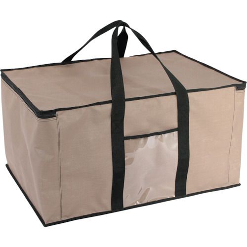 SANEI　折り畳みコンテナバッグ　75L　グレージュ　1個 (WSCB7500)