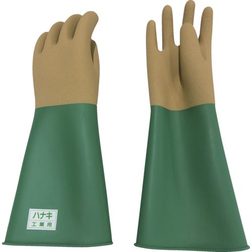【期間限定!対象商品P2〜20倍】 ハナキゴム　化学薬品用手袋　ハナローブ416　1双 (43200)