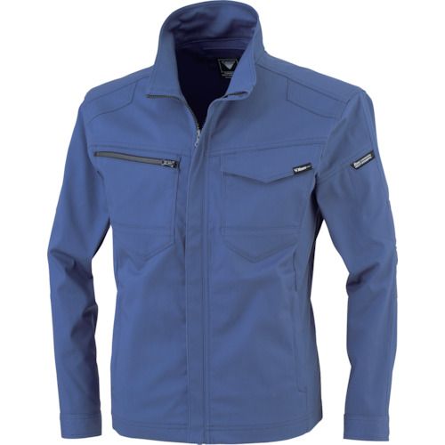 特長:●ストレッチ、静電、撥水等、高機能ハイブリッドストレッチ作業服で、伸縮性もあり、シルエットが崩れにくい素材です。 用途:●作業全般用。 仕様:●色：ブルー●サイズ： 4L●着丈(cm)：71●胸囲(cm)：127●袖丈(cm)：59.5●肩幅(cm)：54.5 仕様2:●伸縮素材●帯電防止●撥水●帯電防止作業服 JIS T 8118 適合商品 材質／仕上:●本体：ポリエステル61％ 綿31％ 複合繊維（T400）5％ ポリウレタン3％特長:●ストレッチ、静電、撥水等、高機能ハイブリッドストレッチ作業服で、伸縮性もあり、シルエットが崩れにくい素材です。 用途:●作業全般用。 仕様:●色：ブルー●サイズ： 4L●着丈(cm)：71●胸囲(cm)：127●袖丈(cm)：59.5●肩幅(cm)：54.5 仕様2:●伸縮素材●帯電防止●撥水●帯電防止作業服 JIS T 8118 適合商品 材質／仕上:●本体：ポリエステル61％ 綿31％ 複合繊維（T400）5％ ポリウレタン3％